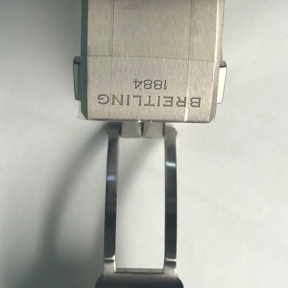 Breitling Diver Pro II Black Rubber Watch Band Strap with Deployment Buckle - Picture 3 of 4